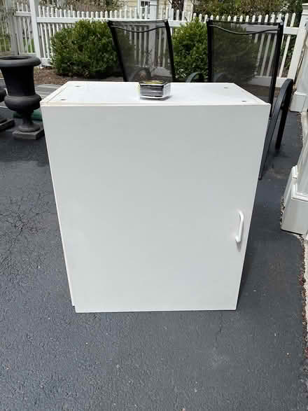 Photo of free White melamine cabinet (between Dascomb and Clark Road) #1