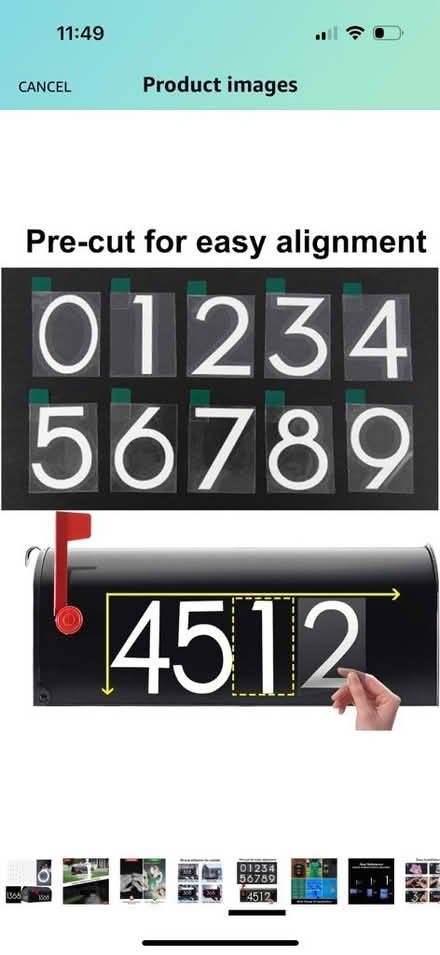 Photo of free 2 inch Reflective Mailbox Numbers (Greenburgh, NY) #1