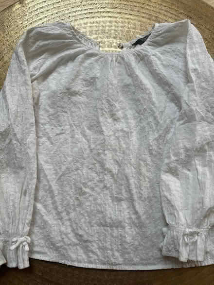 Photo of free White cotton top (10-11yrs) (Bretlands KT16) #1