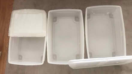 Photo of free 3 under-bed plastic boxes (Thames Ditton KT7) #2