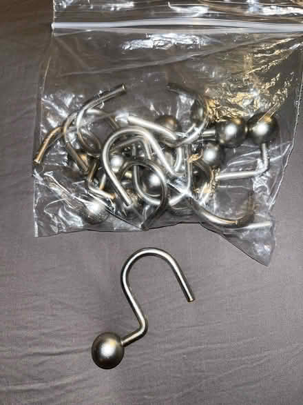Photo of free 12 shower curtain rings (Westfield, NJ) #1