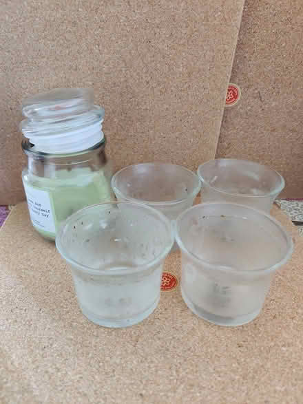 Photo of free Used glass candle pots (Anns Hill, Gosport PO12) #1