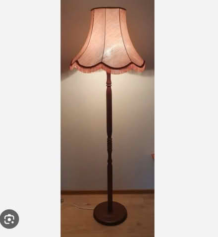 Photo of Old wooden Standard Lamp (Chorley SK9) #1