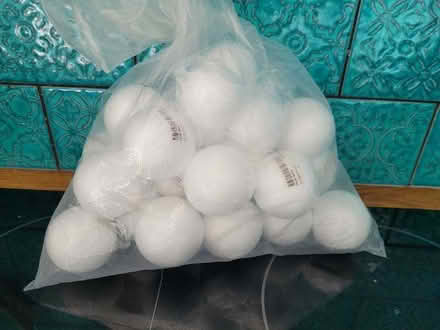 Photo of free Craft supplies - bag of 6cm polystyrene balls (Upper Holloway N7) #1