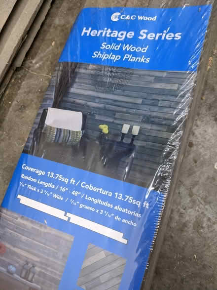 Photo of free Gray shiplap wallboard (Denny Whitford) #1
