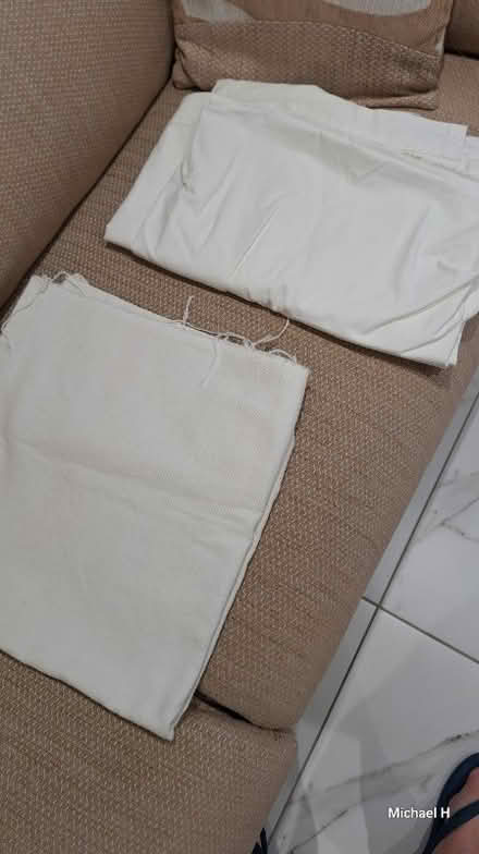 Photo of free Curtain fabric, liner & offcuts (Conniburrow MK14) #2