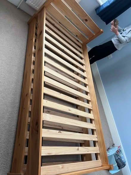 Photo of free Bed frame and mattress (Addlestone) #1