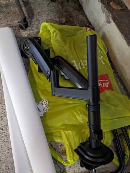 Photo of free Computer monitor arm for 2 screens (Lordship Lane, London SE22) #1