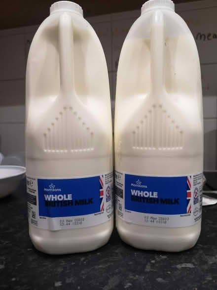 Photo of free 2× 4pts Whole Milk (Hackney E5) #1