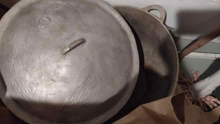 Photo of free Huge aluminum pot and cover (American University, NW) #1