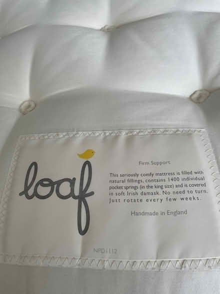 Photo of free Single Loaf mattress hardly used (Battersea Wandsworth SW11) #1