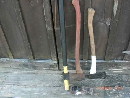Photo of free 2 axes and broken splitting maul (South West side Lancaster, MA) #1