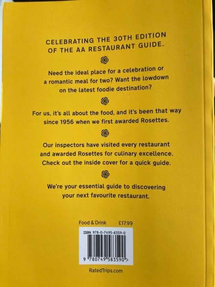 Photo of free Brand new AA Restaurant Guide 2024 (Bristol BS14) #2