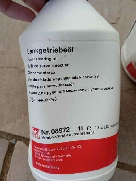 Photo of free 2 litre bottles power steering oil (Fareham PO15 5) #1