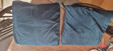 Photo of free Two teal cushions (Kennington OX1) #1