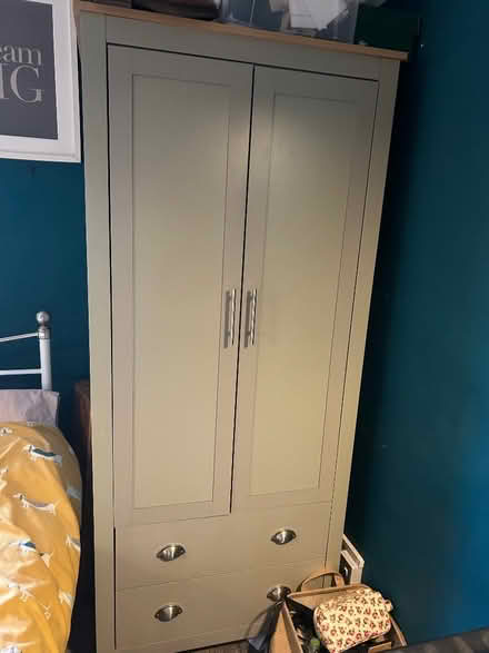 Photo of free Grey single wardrobe (Chorlton M21) #1