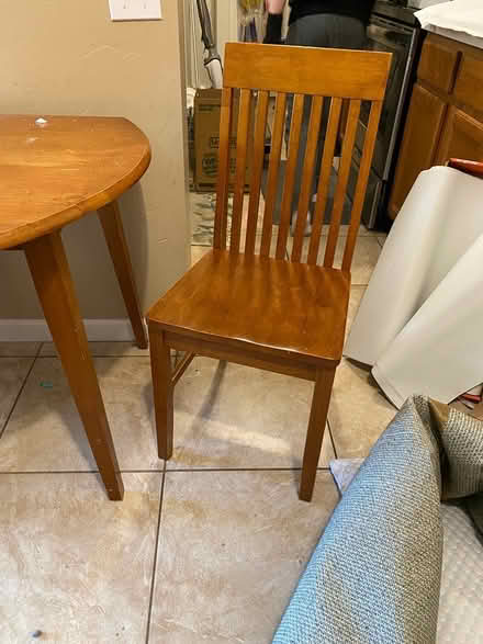 Photo of free Wood table & 2 chairs (Pantano/Seneca) #2