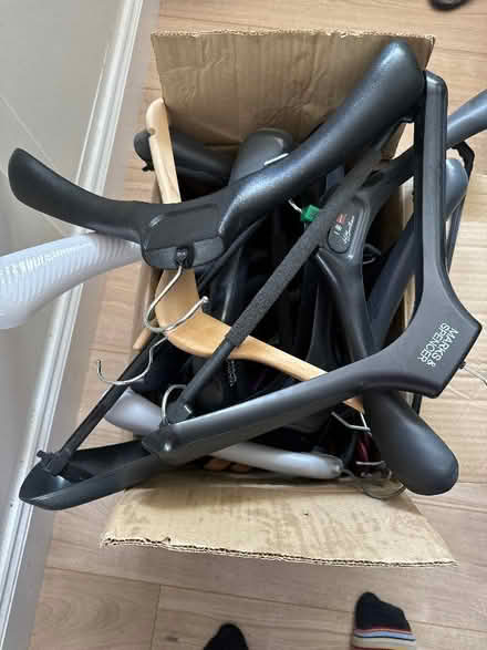 Photo of free Box of clothes hangers (Hampton Hill TW12) #1
