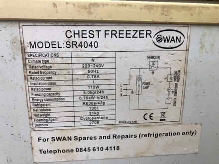 Photo of free Chest freezer (Central Liverpool L1) #2