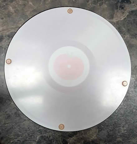 Photo of free HEAT PROOF KITCHEN GLASS PLATE. "L.P. Record" style! 12 ins (Chilcompton) #2