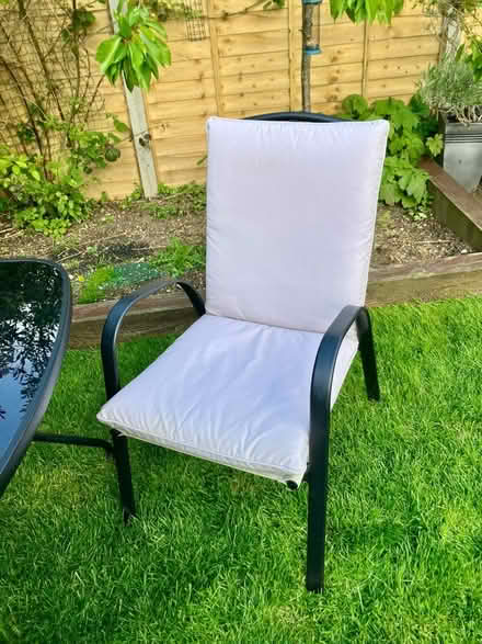 Photo of free Garden table 4 chairs & parasol (Bishop’s Stortford) #4