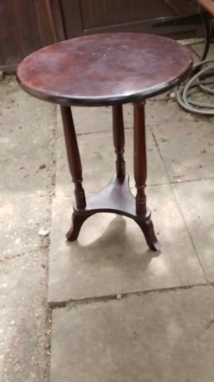 Photo of free Round hallway table, dark wood (Lakenham NR1) #1
