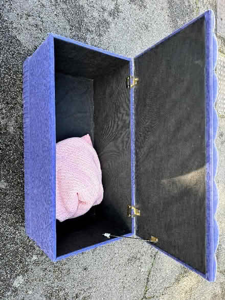 Photo of free Purple blanket box (Putney SW15) #2