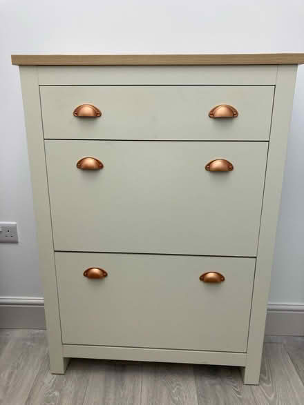 Photo of free Shoe cabinet, with drawer, slim (BN3) #1