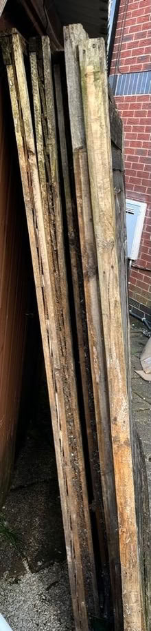 Photo of free 5 very old 6ftx6ft fence panels (Heywood OL10) #2