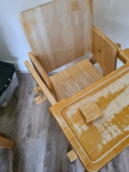 Photo of free Wooden highchair (Rose Green PO21) #3