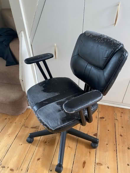 Photo of free Office chair, good condition with skye peeled off (Acton W3) #2