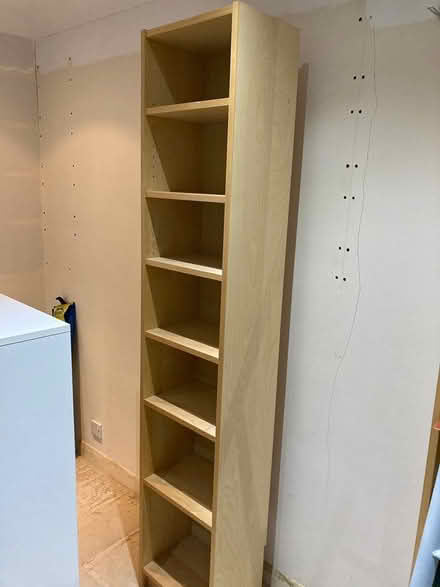 Photo of free Tall wood shelves (Cuckfield) #1