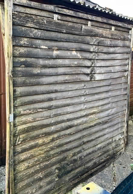 Photo of free 5 very old 6ftx6ft fence panels (Heywood OL10) #1