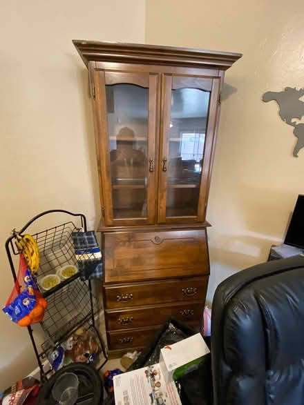 Photo of free Antique desk with display hutch (Pantano/Seneca) #1