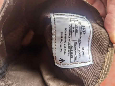 Photo of free Brown Jungle Boots (new) (EH12) #2