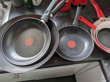 Photo of free Red frying pans & wok (Bolton-le-Sands LA5) #3