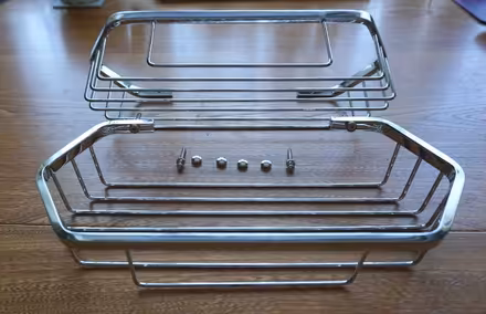 Photo of free Two chrome wire baskets (Havant PO9) #1