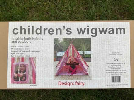 Photo of free Kids canvas playtent tepee (Wokingham RG40) #1