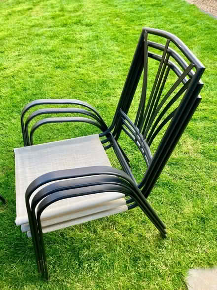 Photo of free Garden table 4 chairs & parasol (Bishop’s Stortford) #2