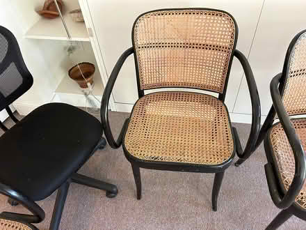 Photo of free Cane chairs (Portola valley) #2