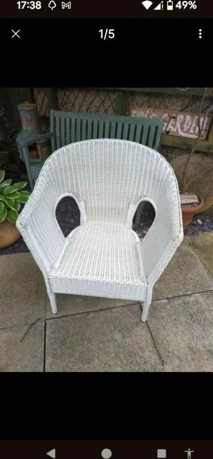 Photo of free Wicker chair (Beeston, notts NG9) #2