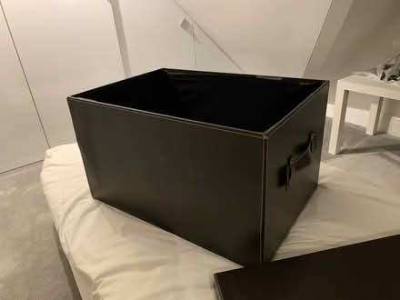 Photo of free Large Brown faux leather box (Orpington, BR6) #1