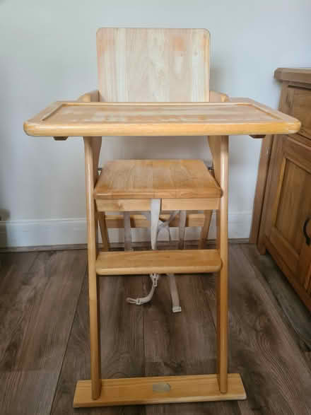 Photo of free Wooden highchair (Rose Green PO21) #1