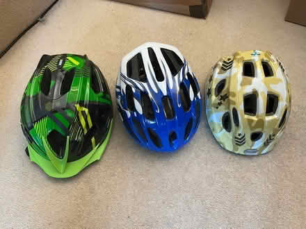 Photo of free 3x Kids bike helmets (Surbiton, KT5) #1