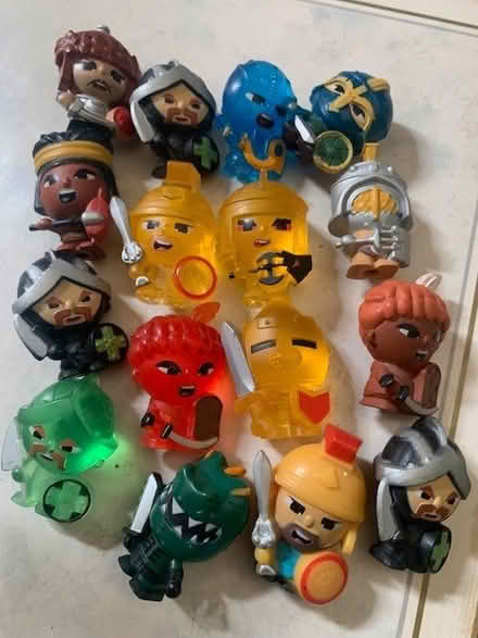 Photo of free 16x 'world of warriers' mini figures (Dereham Rd area NR2) #1