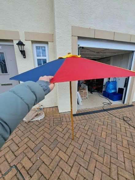 Photo of free Kids picnic table parasol (Oxenholme LA9) #3