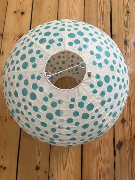 Photo of free Spotted paper lampshade (Highbury and Islington) #1