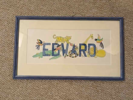 Photo of free Framed "Edward" name picture (Botley OX2) #1