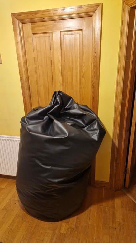 Photo of free Very large black beanbag (Stoneleigh KT17) #1