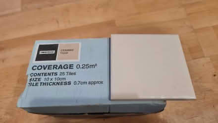 Photo of free 10cm off-white tiles (Brockenhurst SO42) #1